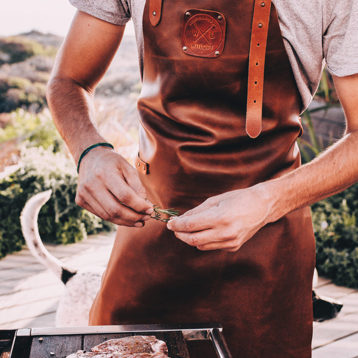 Witloft Leren Schort - Cognac