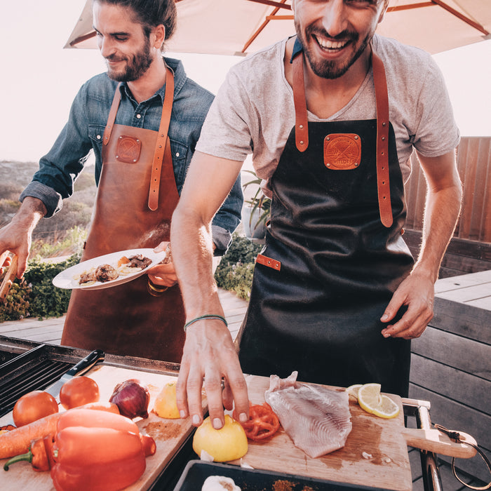 Witloft Leren Schort - Cognac