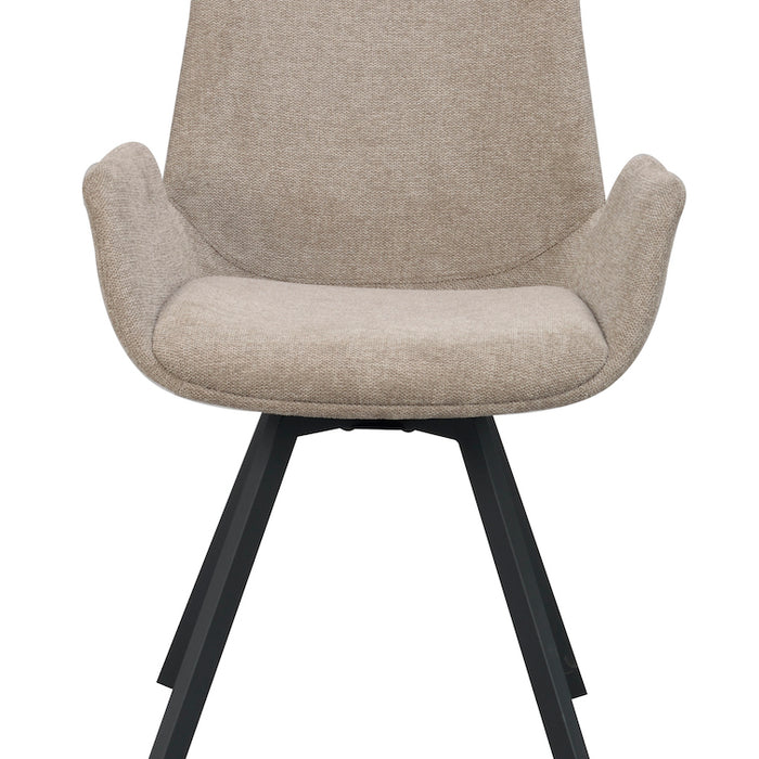 Rowico Norwell Draaibare Eetkamerstoel - Set Van 2 - Beige Stof