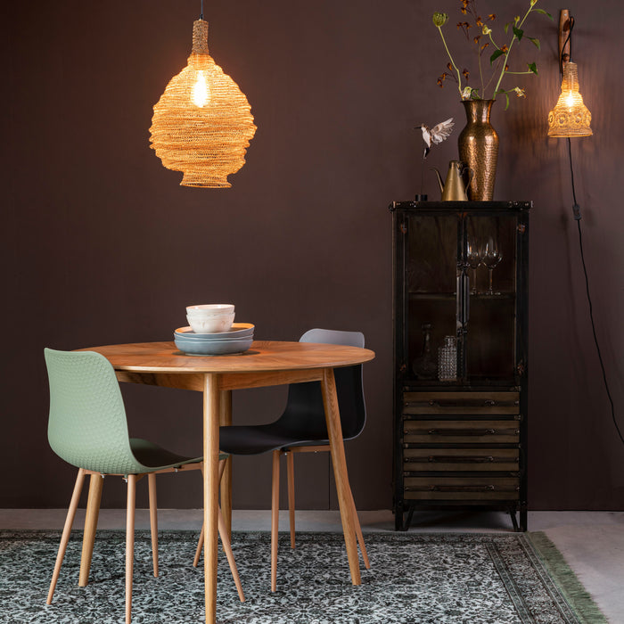 by fonQ basic Finn Eettafel - Ø 100 cm - Bruin