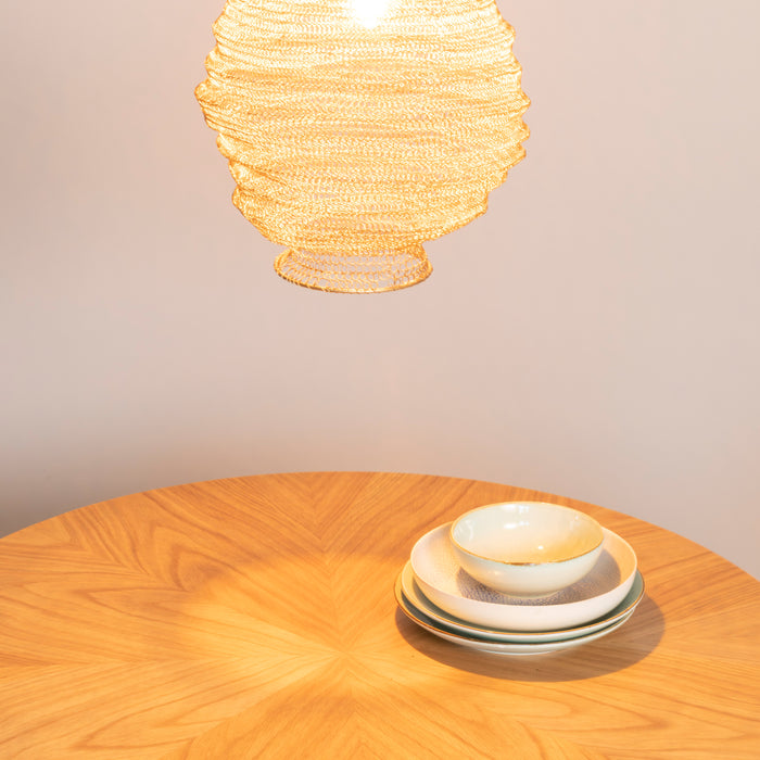 by fonQ basic Finn Eettafel - Ø 100 cm - Bruin