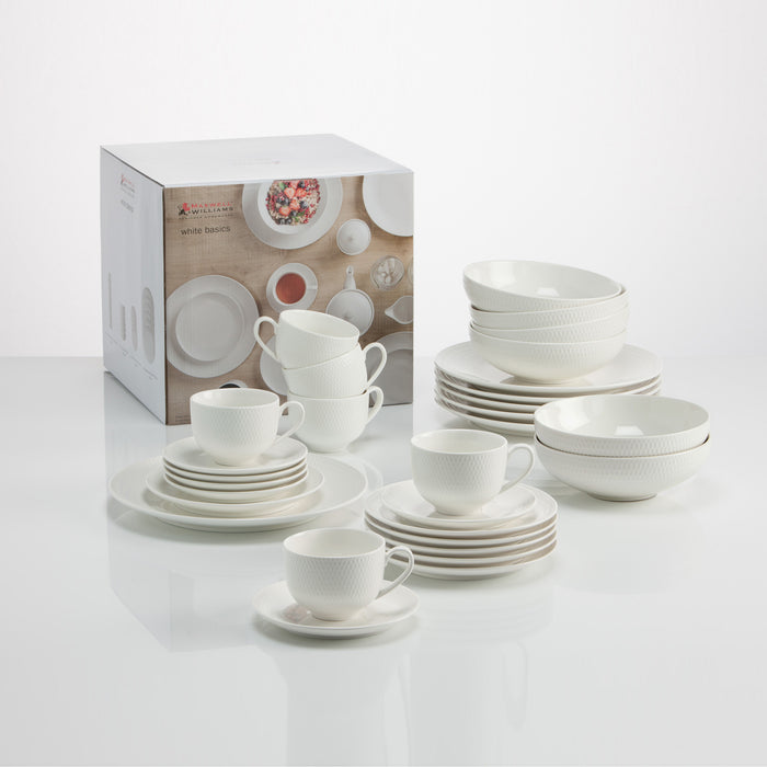 Maxwell & Williams Diamonds Round Koffie-/Dinerset 30-delig