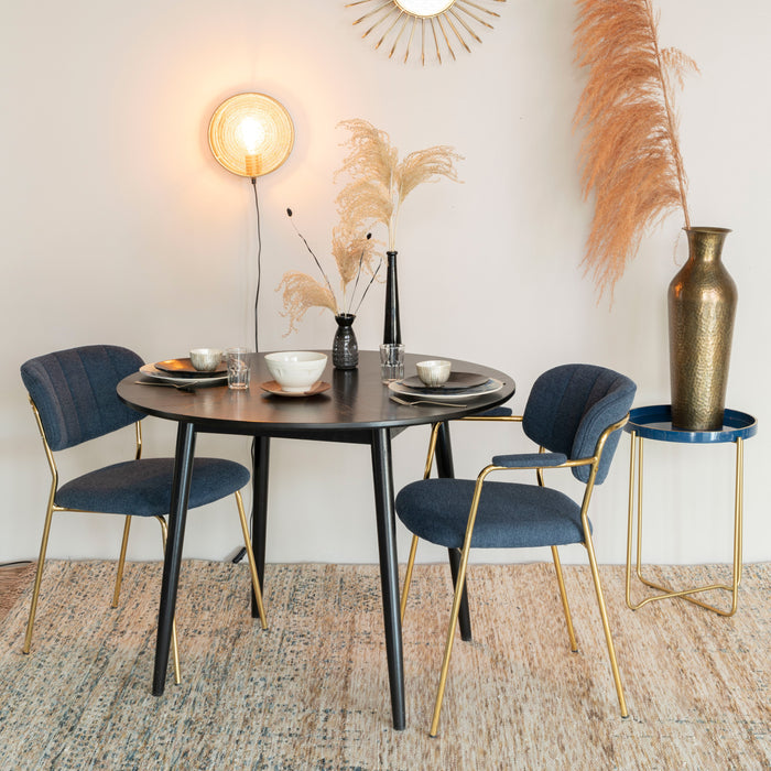 by fonQ basic Finn Eettafel - Ø 100 cm - Zwart