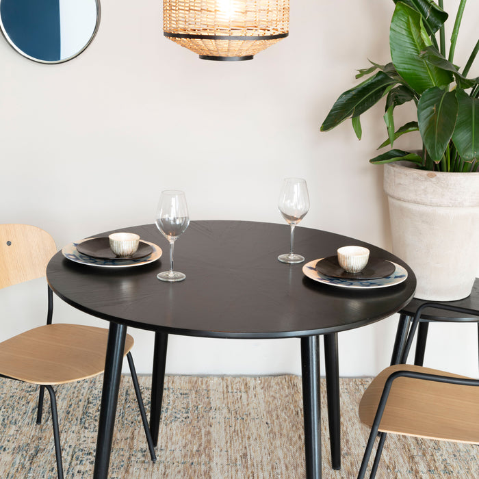 by fonQ basic Finn Eettafel - Ø 100 cm - Zwart