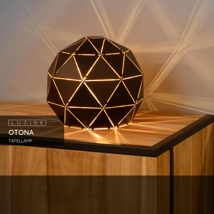 Lucide OTONA Tafellamp - Zwart