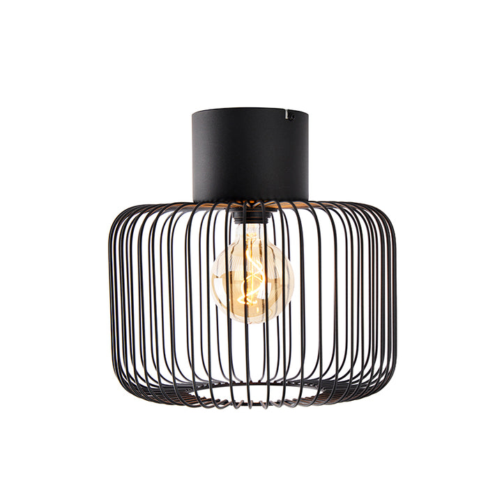 QAZQA Design plafondlamp zwart draad 31,5cm - Baya