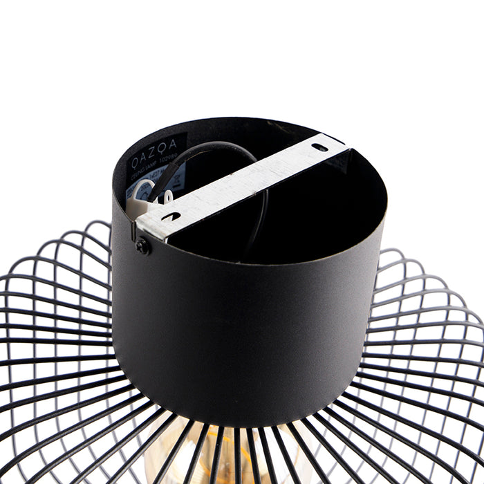QAZQA Design plafondlamp zwart draad 31,5cm - Baya