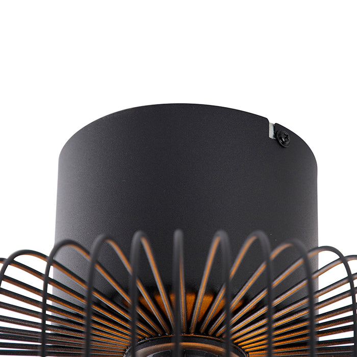 QAZQA Design plafondlamp zwart draad 31,5cm - Baya