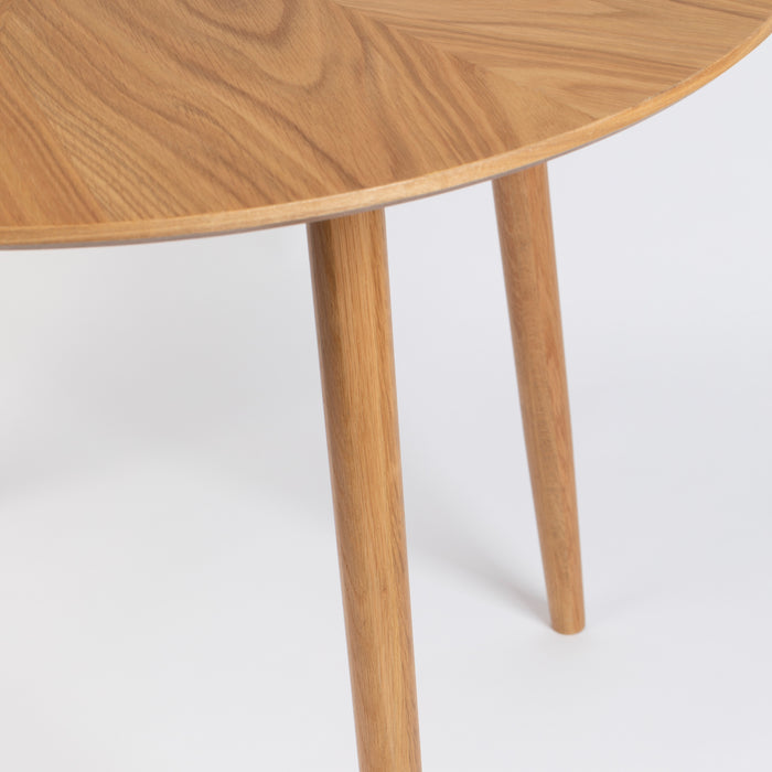 by fonQ basic Finn Eettafel - Ø 120 cm - Bruin