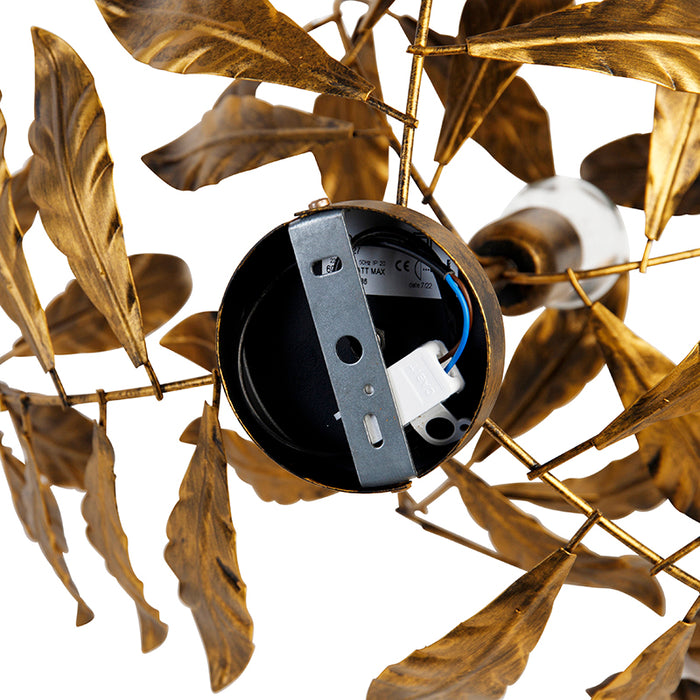 QAZQA Vintage plafondlamp antiek goud 45 cm - Linden