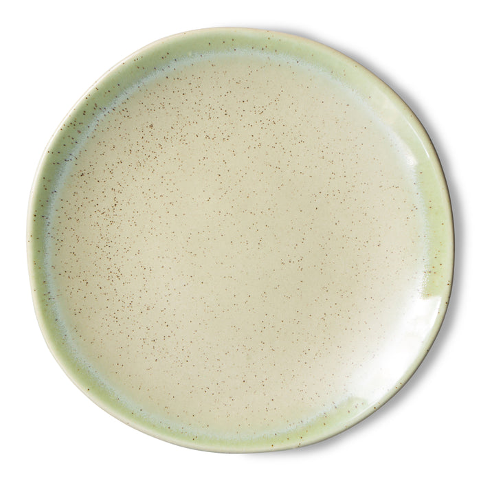 HKliving 70's Bord Ø 22 cm - Set van 2 - Pistachio