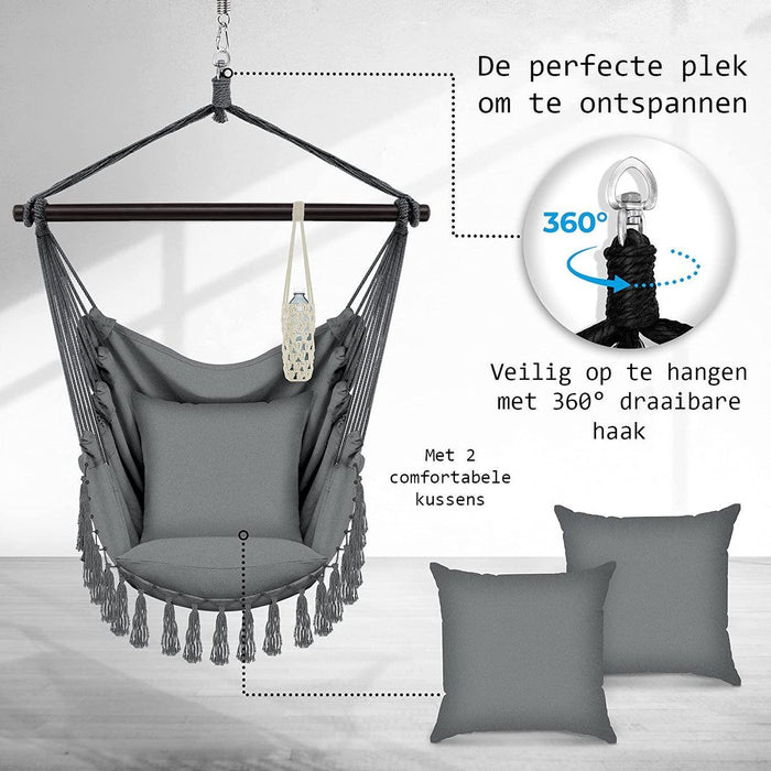 Sens Design Hangstoel - voor binnen en buiten - grijs