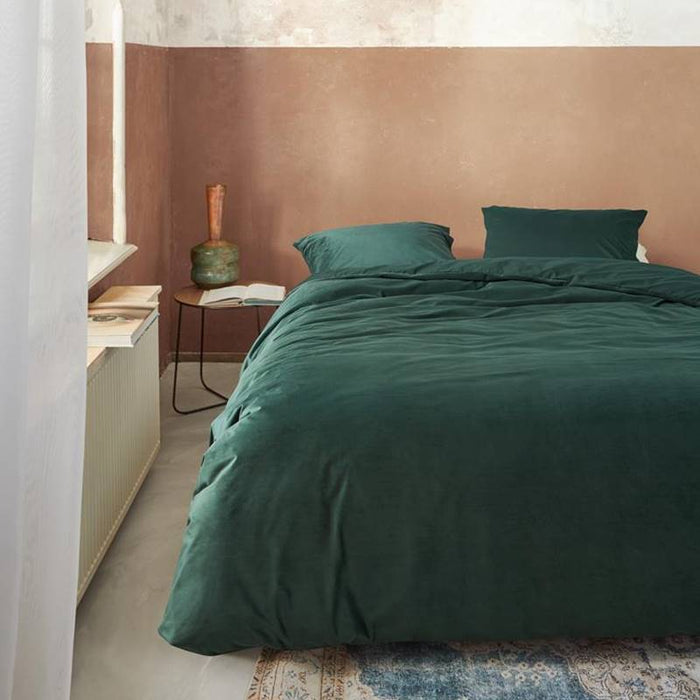 At Home by Beddinghouse Tender Dekbedovertrek 200 x 200/220 cm - Groen