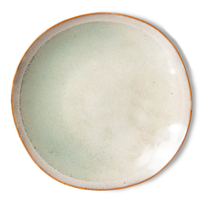 HKliving 70's Ceramics Bord Ø 22 cm - Set van 2 - Mist