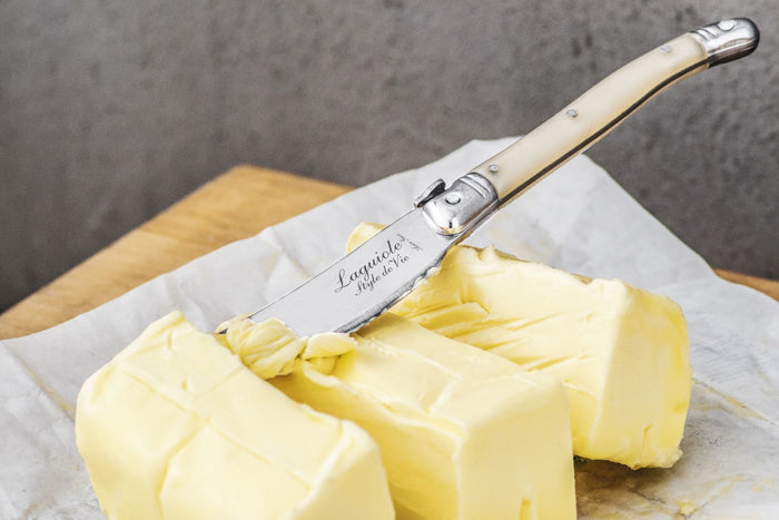 Laguiole Style de Vie Botermessen Parelmoer - 4 Stuks