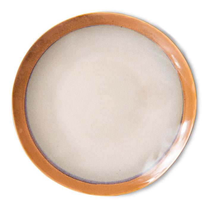 HKliving 70's Dinerbord Ø 29 cm - Set van 2 - Earth