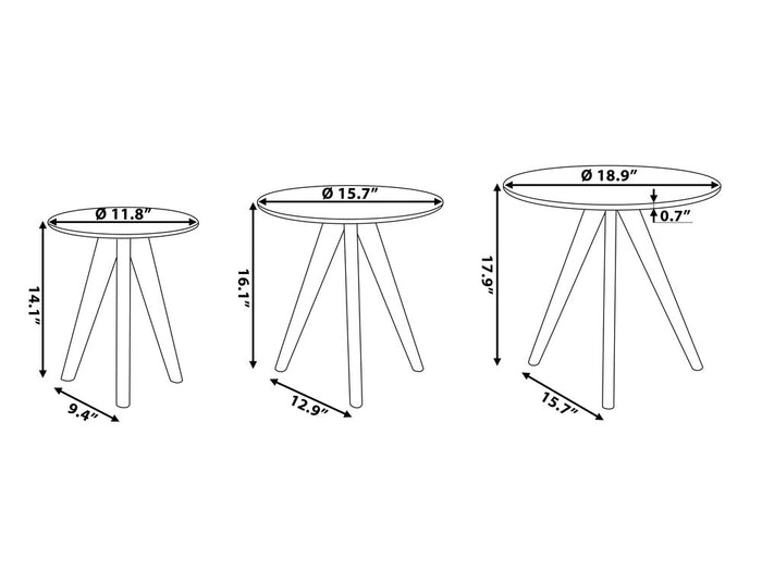 Beliani - VEGAS - Salontafel - Wit - MDF
