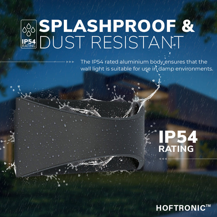 HOFTRONIC Lowa LED Wandlamp dubbelzijdig IP54 Binnen en buiten