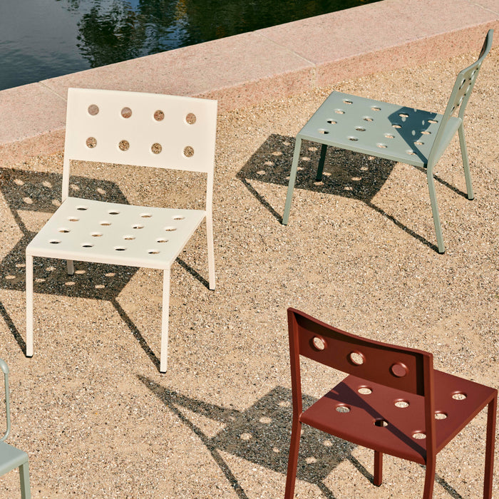 HAY Balcony Lounge Armstoel - Iron red