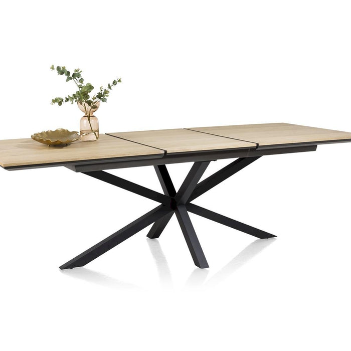 Xooon BELO uitschuiftafel met centrale poot 180 x 100 cm (+ 60 cm)