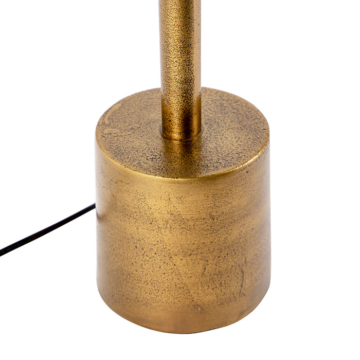 QAZQA Art deco tafellamp met velours kap groen 35 cm - Diverso