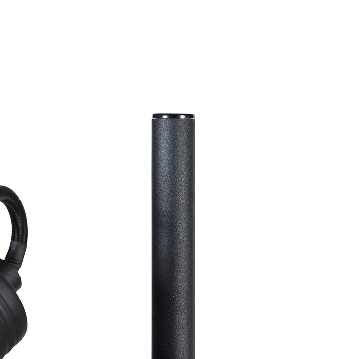 QAZQA Industriële vloerlamp zwart 2-lichts - Suplux