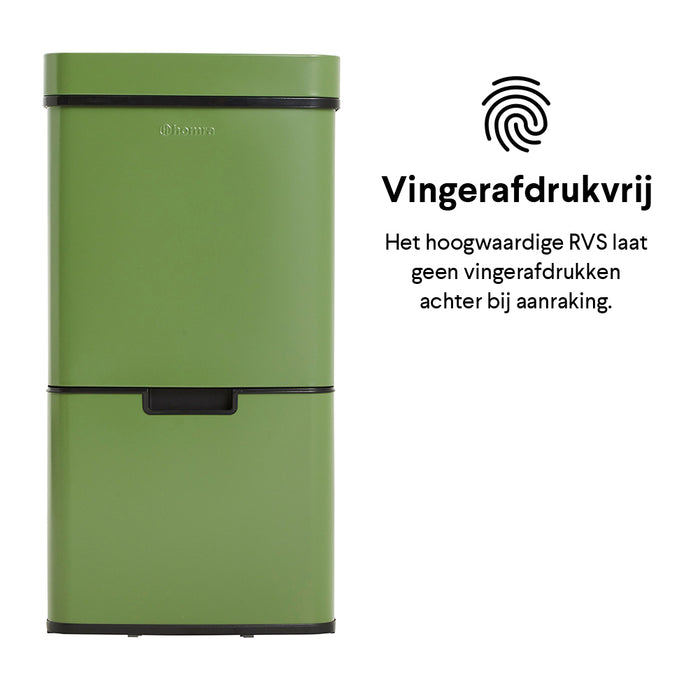 Homra Nexo Afvalemmer met Sensor 72 Liter (48+12+12 Liter) - Groen