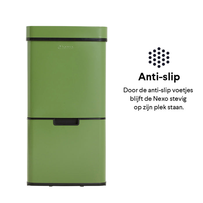 Homra Nexo Afvalemmer met Sensor 72 Liter (48+12+12 Liter) - Groen