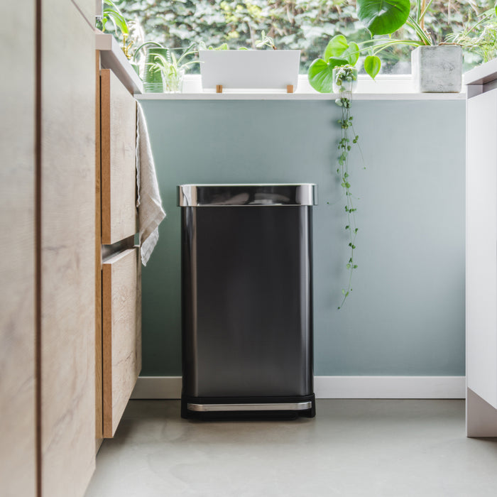 Simplehuman Rectangular Liner Pocket Pedaalemmer 45 Liter