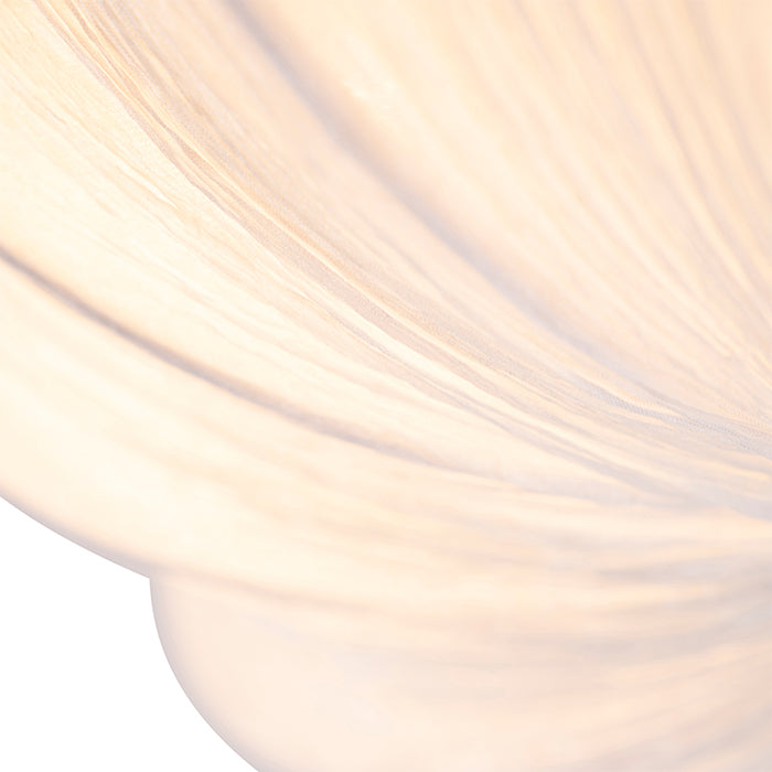 QAZQA Plafondlamp plu - Wit - Design - D 520mm