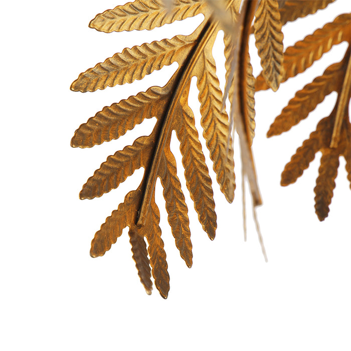 QAZQA Vintage plafondlamp goud 45 cm rond - Botanica