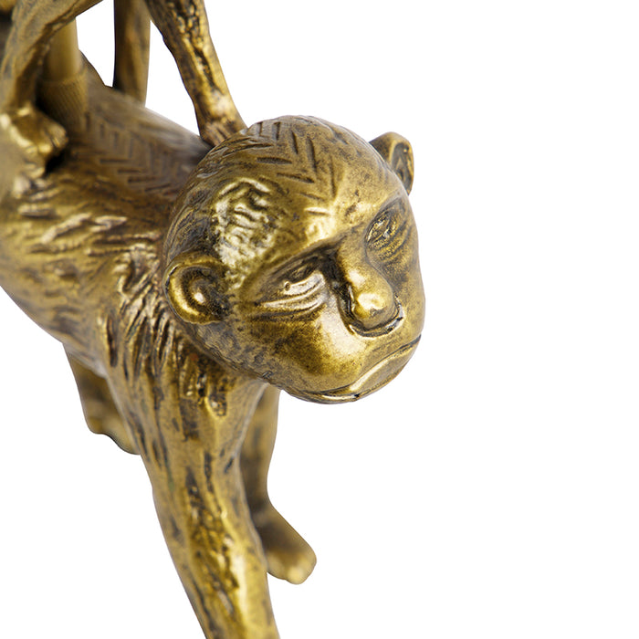 QAZQA Tafellamp animal - Goud|messing - Landelijk - L 205mm