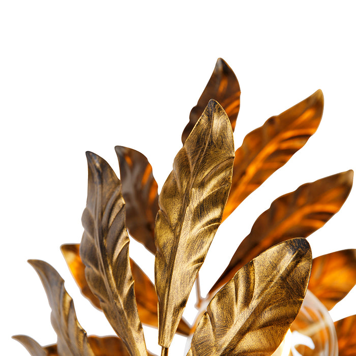 QAZQA Vintage tafellamp antiek goud 30 cm - Linden