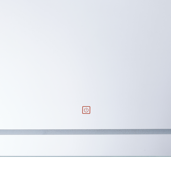 Beliani - WASSY - LED-spiegel - Zilver - Glas