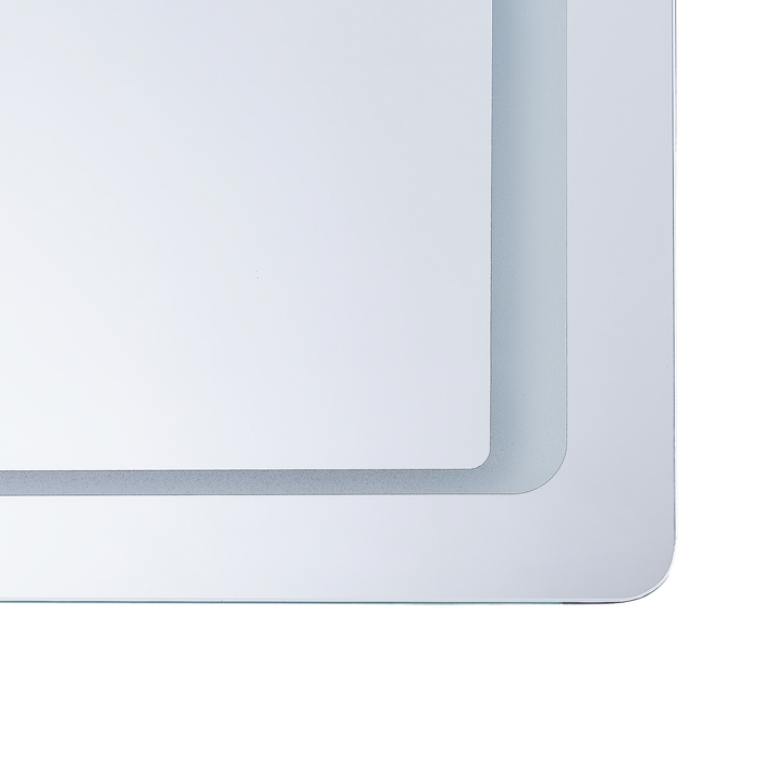 Beliani - WASSY - LED-spiegel - Zilver - Glas