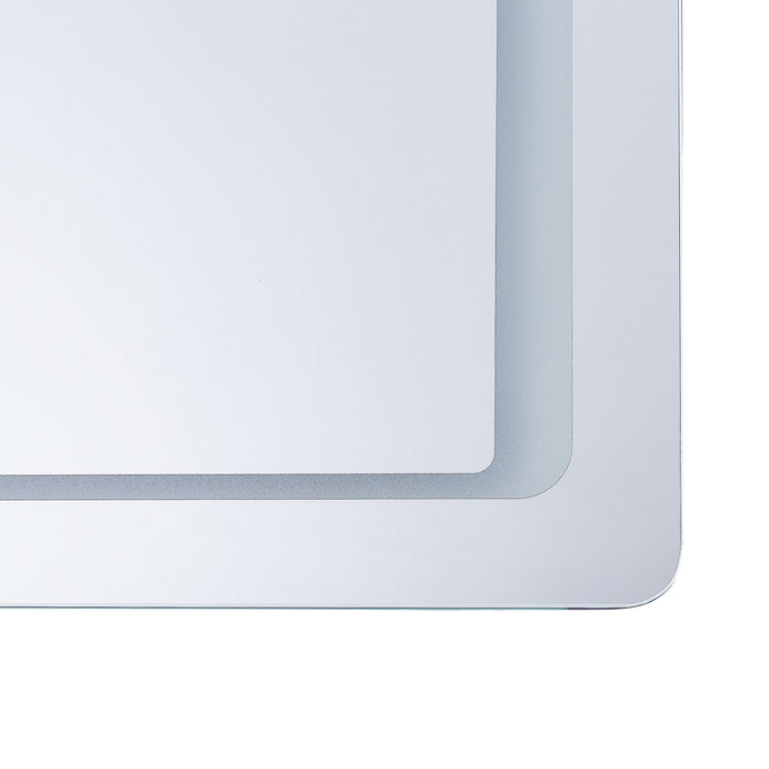 Beliani - WASSY - LED-spiegel - Zilver - Glas