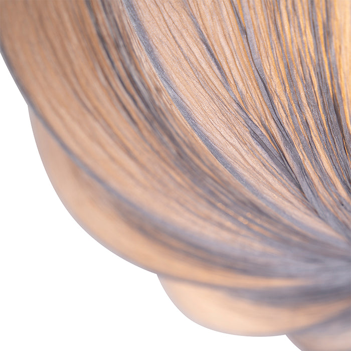 QAZQA Plafondlamp plu - Grijs - Design - D 520mm