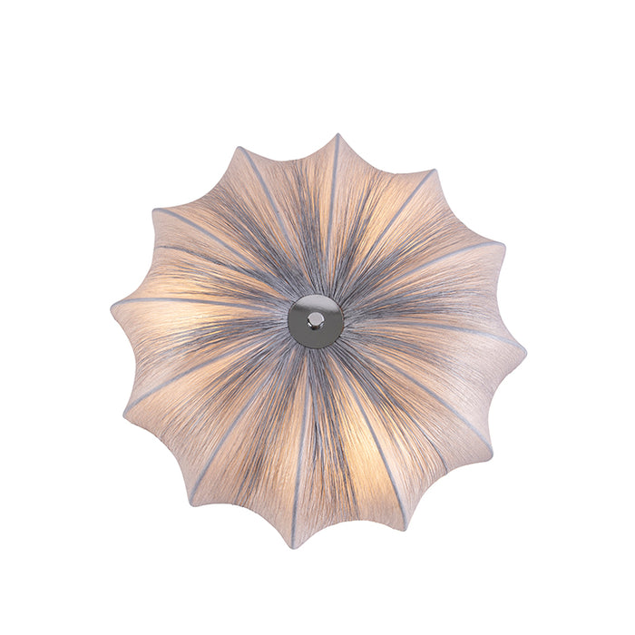 QAZQA Plafondlamp plu - Grijs - Design - D 520mm