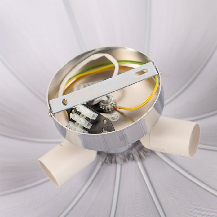 QAZQA Plafondlamp plu - Grijs - Design - D 520mm