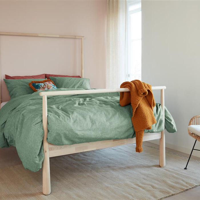 Beddinghouse Frost Dekbedovertrek 200 x 200/220 cm - Grijsgroen