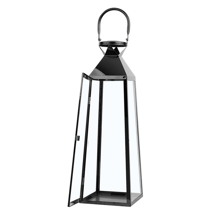 Beliani - CRETE S - Lantaarn - Zwart - RVS