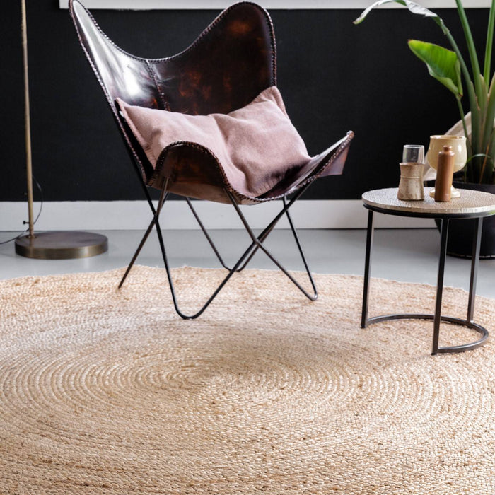 Eva Interior rond Jute Vloerkleed Naturel
