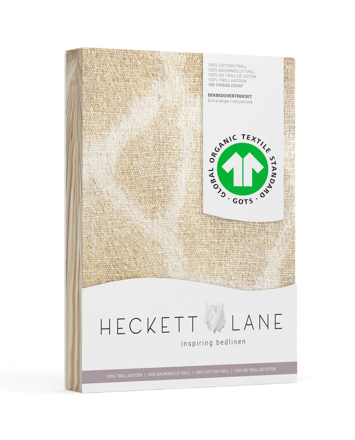 Heckett Lane Dekbedovertrek Katoen Twill Rishi - skin beige