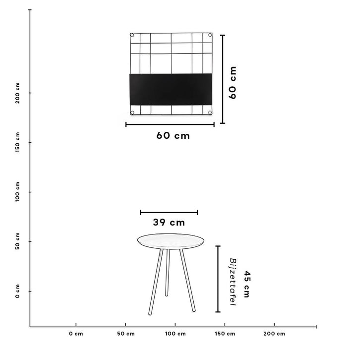 vtwonen Memo & Wire Magneetbord 60 x 60 cm