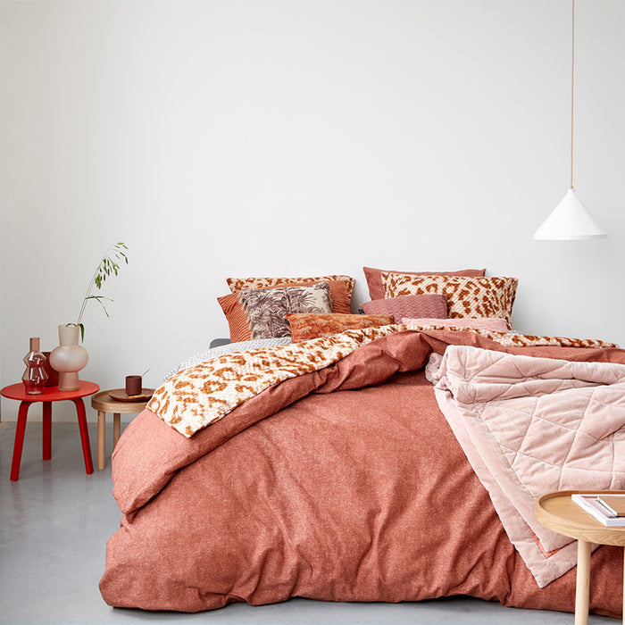 Beddinghouse Frost Dekbedovertrek 140 x 200/220 cm - Terra