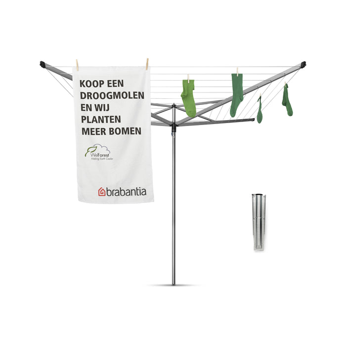 Brabantia Topspinner Droogmolen 60 m + Grondanker