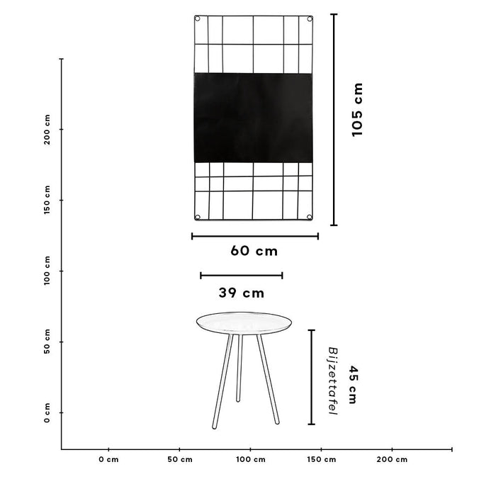 vtwonen Memo & Wire Magneetbord 105 x 60 cm