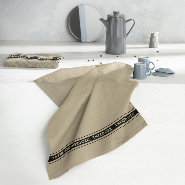 DDDDD theedoek Pelle - 60x65cm - Naturel - 6 stuks