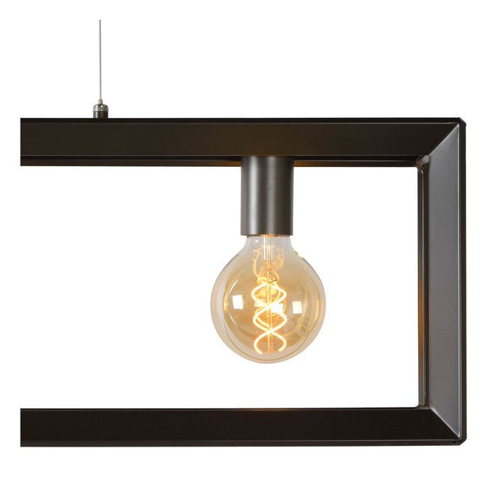 Lucide THOR Hanglamp 4xE27 - Grijs ijzer