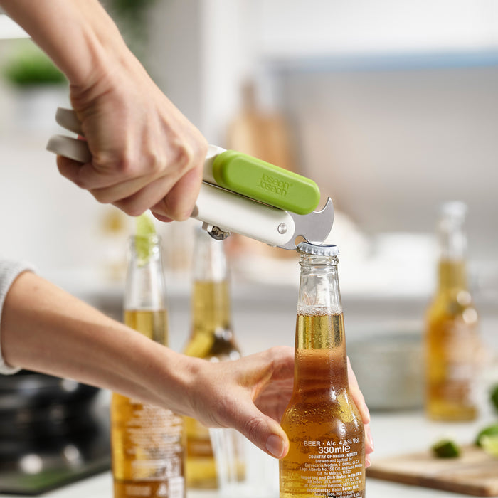 Joseph Joseph Pivot 3-in-1 Blikopener - Wit/Groen